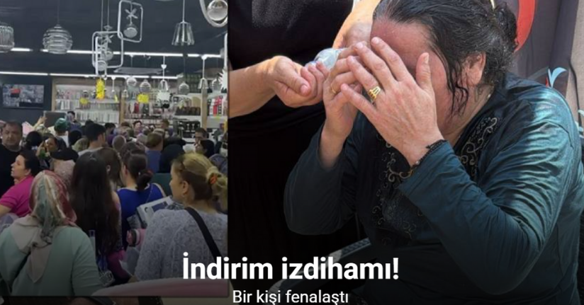Mersin’de mağaza açılışında izdiham, yaşlı kadın fenalık geçirdi