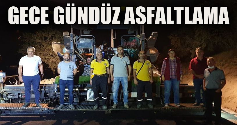 Esmahanım Uğurlu arasında sıcak asfalt çalışması tamamlanıyor