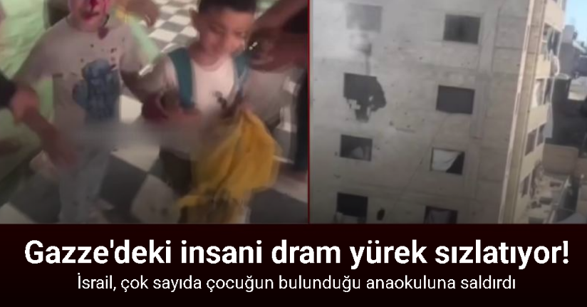 İsrail, çok sayıda çocuğun bulunduğu anaokuluna saldırdı