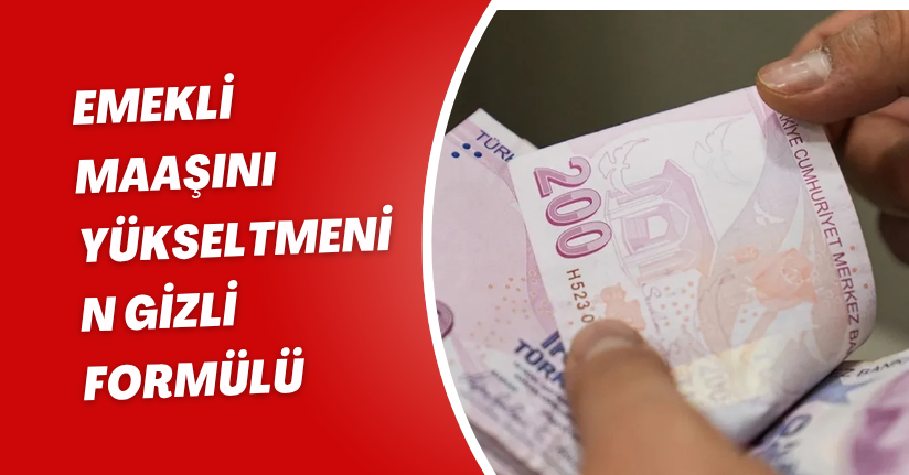 Emekli maaşını yükseltmenin gizli formülü