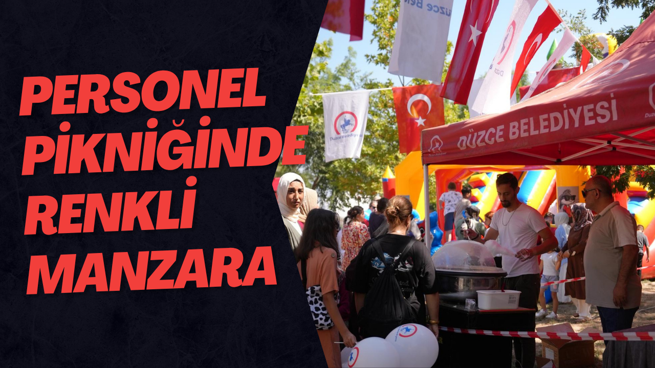 Personel Pikniğinde Renkli Manzara