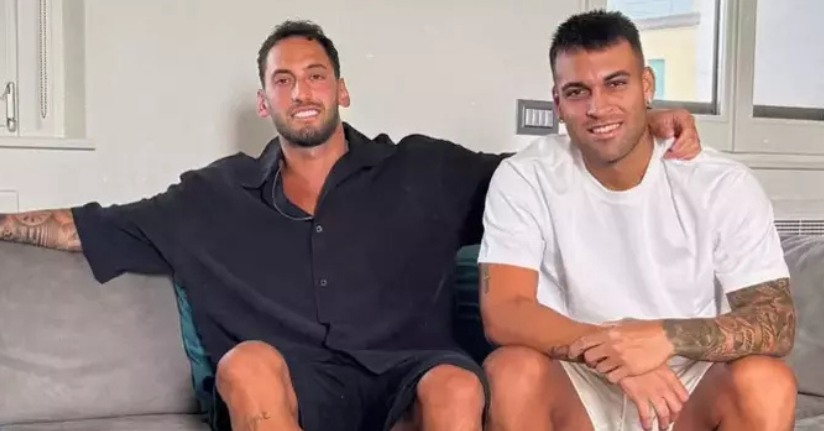 Hakan Çalhanoğlu ve Lautaro Martinez Barıştı