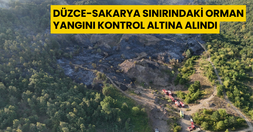 Düzce-Sakarya sınırındaki orman yangını kontrol altına alındı
