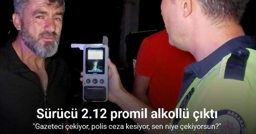 Alkollü sürücü ile vatandaşın 