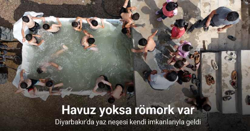 Havuz yoksa römork var: Diyarbakır’da yaz neşesi kendi imkanlarıyla geldi