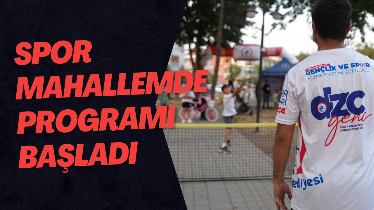 Spor Mahallemde Programı Başladı