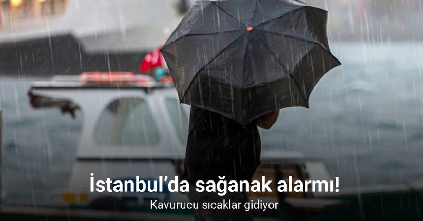 İstanbul’da sağanak alarmı: Kavurucu sıcaklar gidiyor