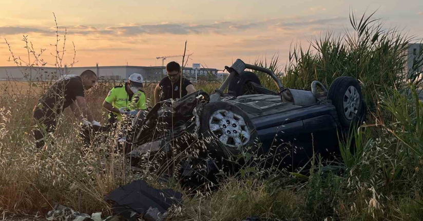 Tekirdağ’da otomobil takla attı: 2 ölü