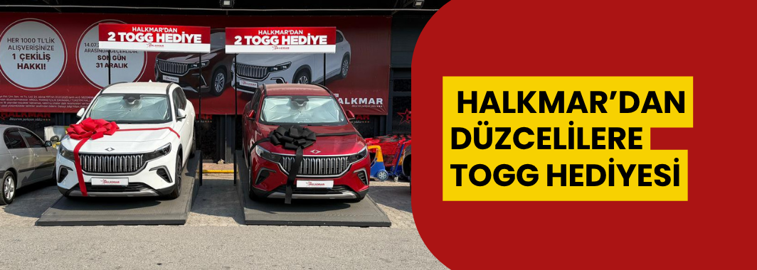 Halkmar’dan Düzcelilere TOGG Hediyesi