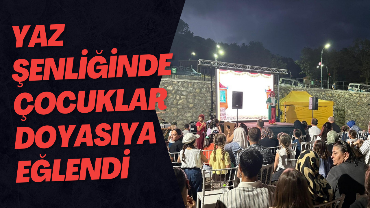 Yaz Şenliğinde Çocuklar Doyasıya Eğlendi