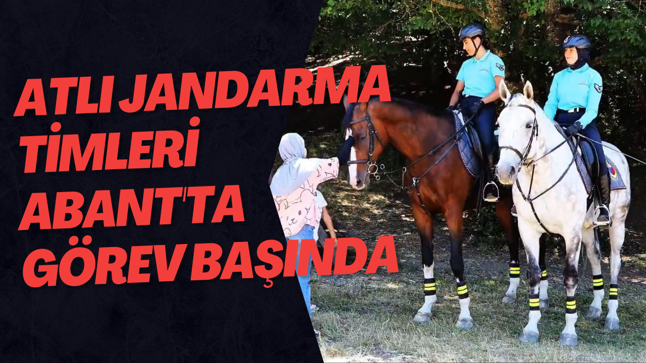 Atlı Jandarma Timleri Abant'ta Görev Başında