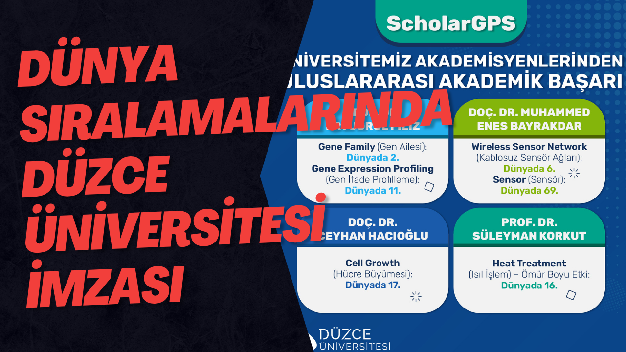 Düzce Üniversitesi Akademisyenlerinden Uluslararası Akademik Başarı