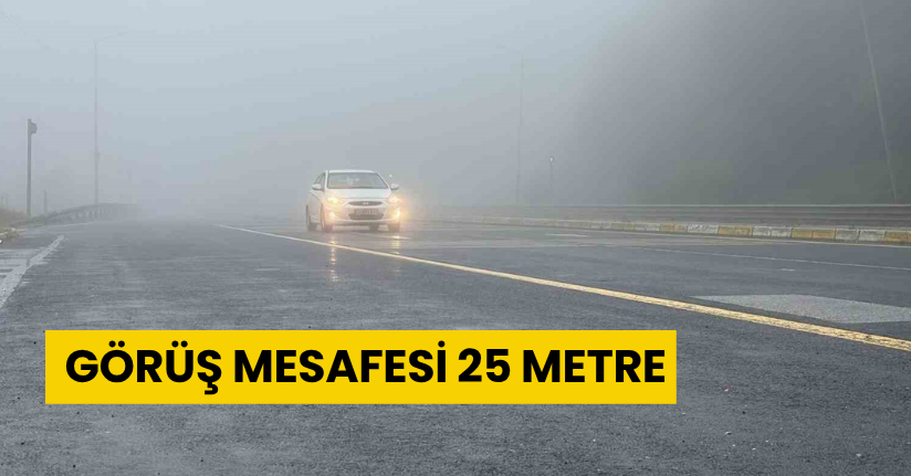 Bolu Dağı’nda sis etkili oluyor