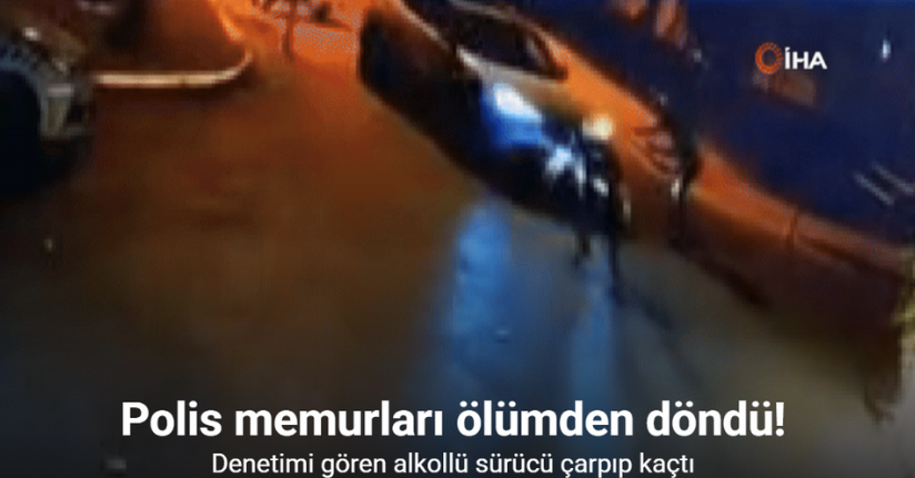Polis memurlarının ölümden döndüğü anlar!