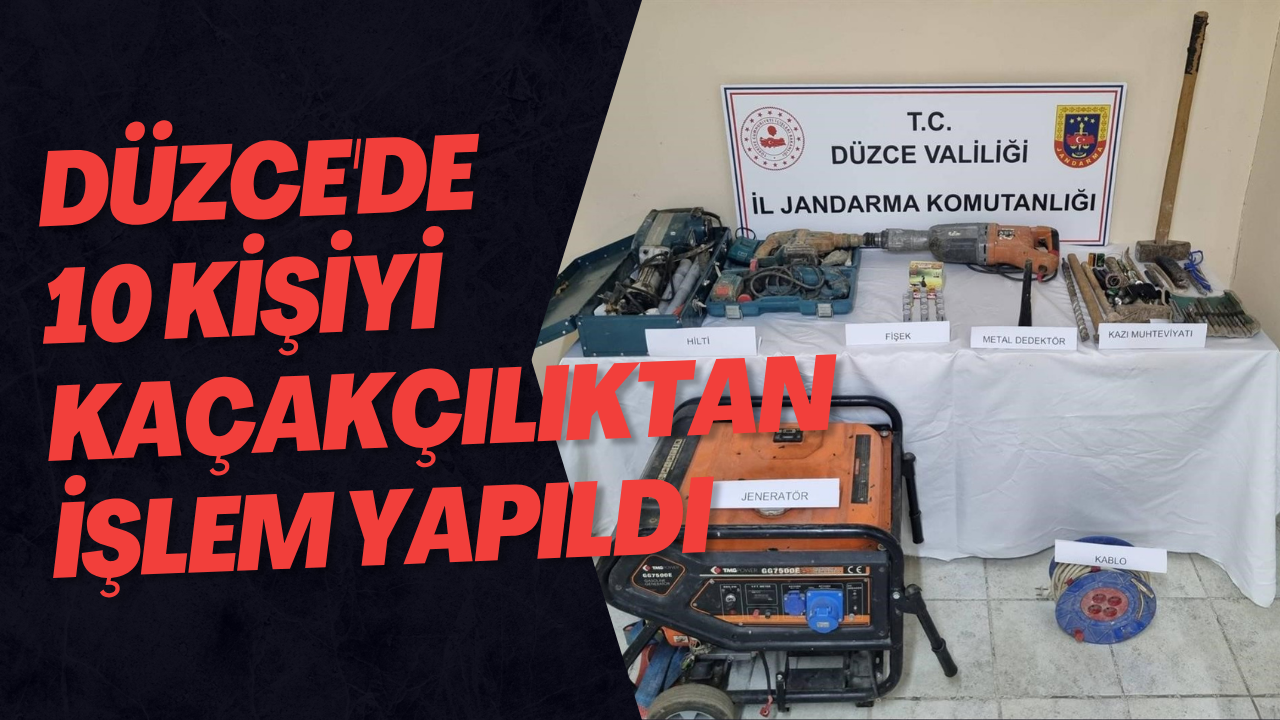 Düzce'de 10 Kişiyi Kaçakçılıktan İşlem Yapıldı