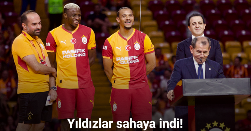 Victor Osimhen ve Leroy Sane için stadyumda imza töreni düzenlendi
