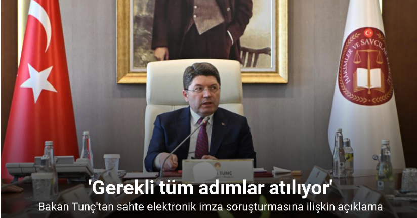 Bakan Tunç açıkladı: