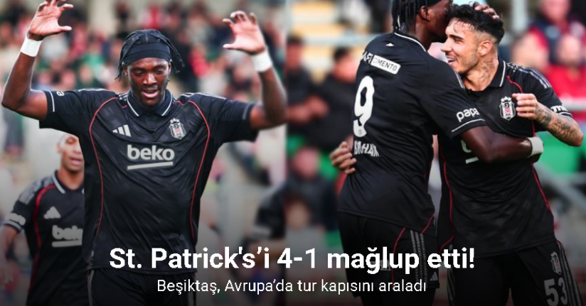 Beşiktaş, Avrupa’da tur kapısını araladı