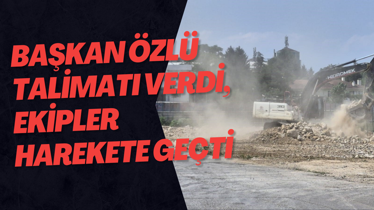 Başkan Özlü Talimatı Verdi, Ekipler Harekete Geçti