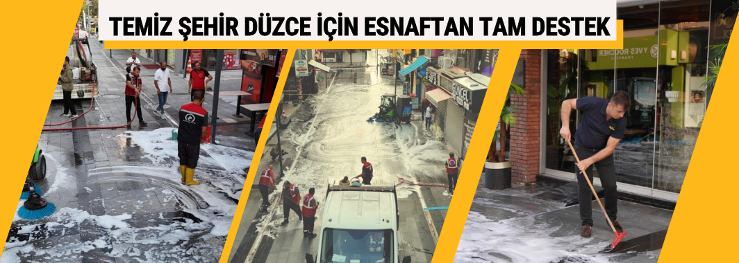 Temiz Şehir Düzce İçin Esnaftan Tam Destek