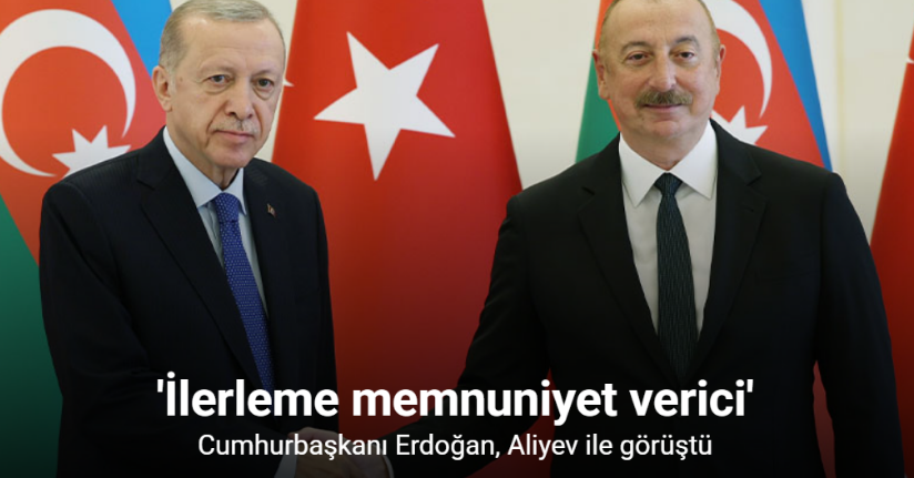 Cumhurbaşkanı Erdoğan, Aliyev ile görüştü