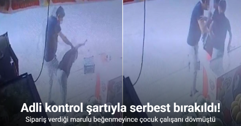 Marulu beğenmeyince çalışanı döven bekçi, adli kontrol şartıyla serbest bırakıldı
