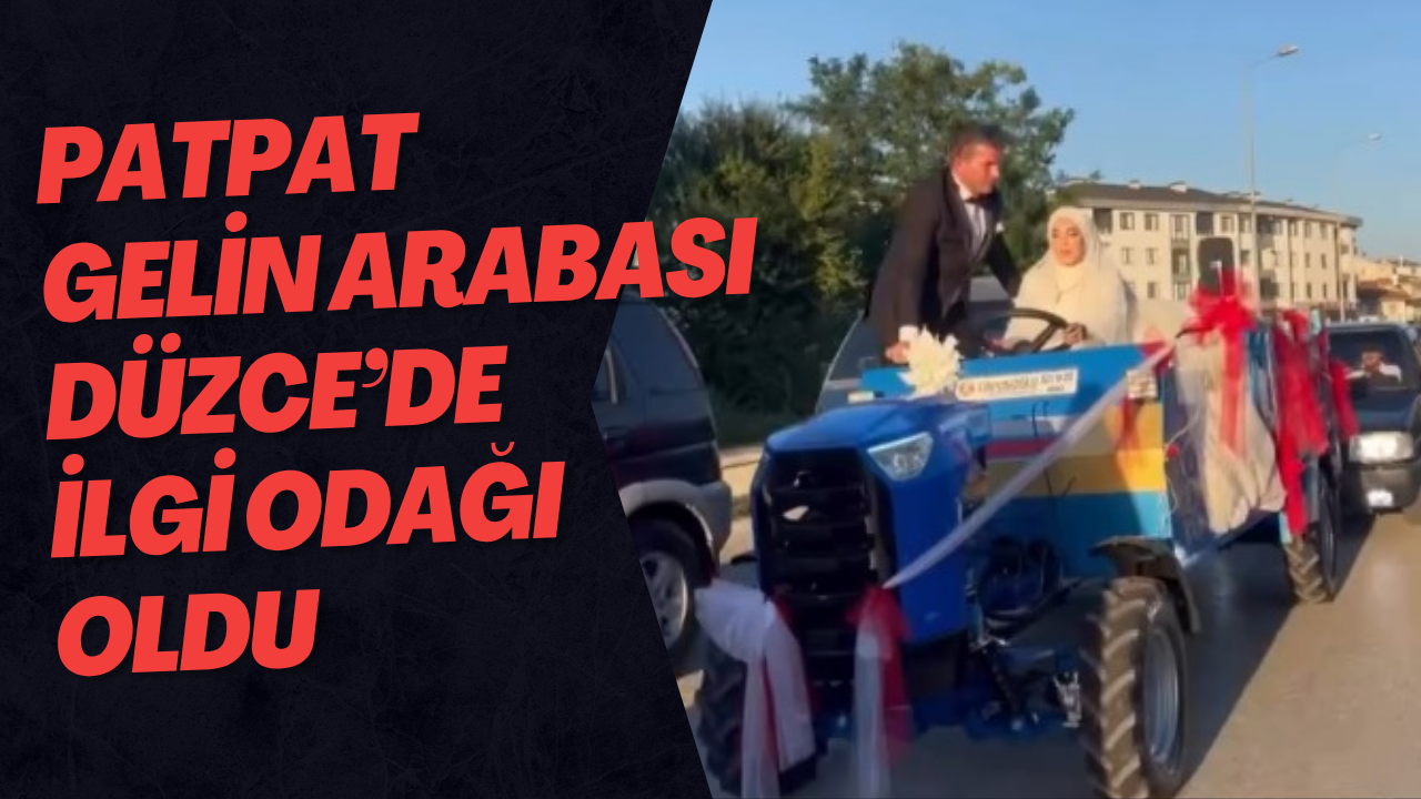 Patpat Gelin Arabası Düzce’de İlgi Odağı Oldu