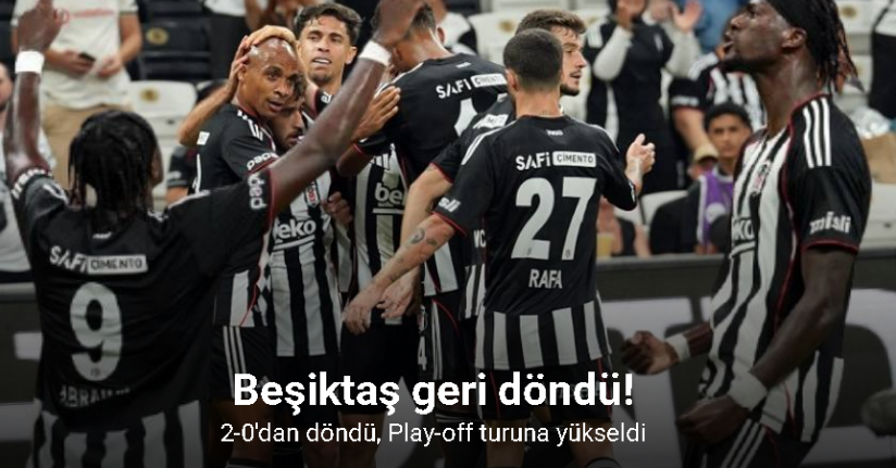 Beşiktaş, UEFA Konferans Ligi’nde play-off’a yükseldi