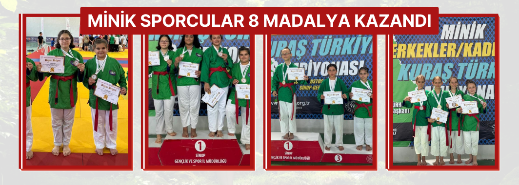 Minik Sporcular 8 Madalya Kazandı