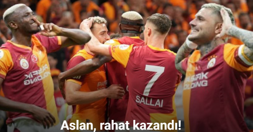Galatasaray, galibiyet serisini 13 maça çıkardı