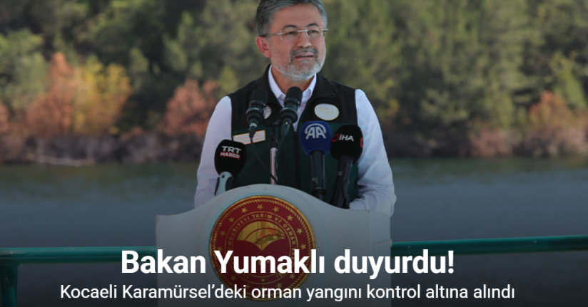 Kocaeli Karamürsel’deki orman yangını kontrol altına alındı