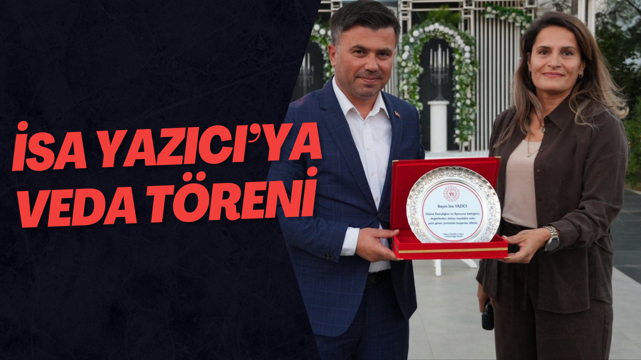İsa Yazıcı’ya Veda Töreni