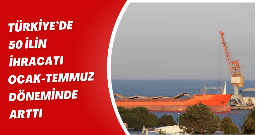 Türkiye’de 50 ilin ihracatı ocak-temmuz döneminde arttı