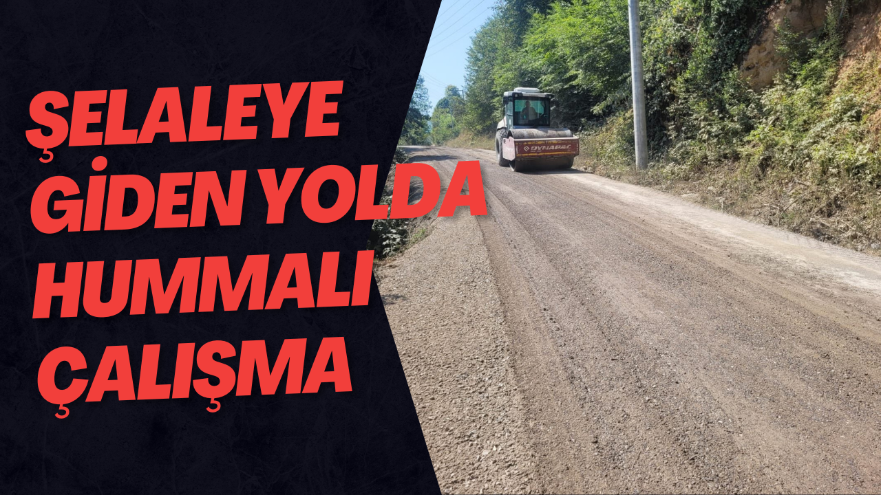 Şelaleye Giden Yolda Hummalı Çalışma