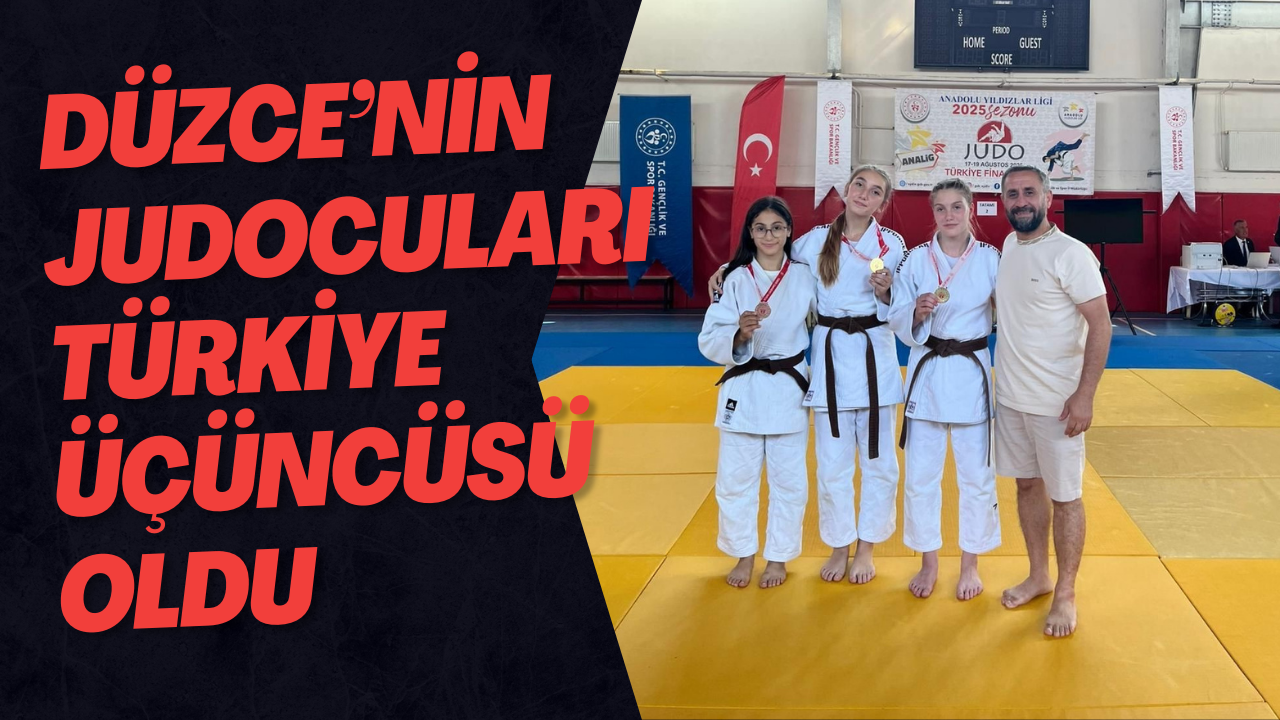 Düzce’nin Judocuları Türkiye Üçüncüsü Oldu