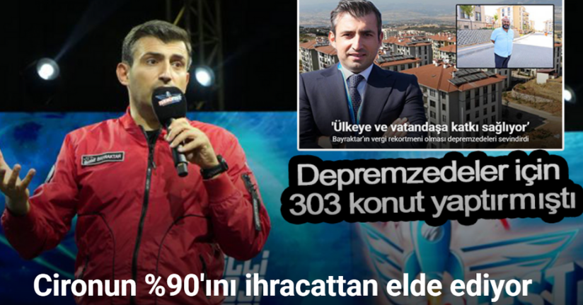 Türkiye’nin vergi rekortmeni Selçuk Bayraktar oldu