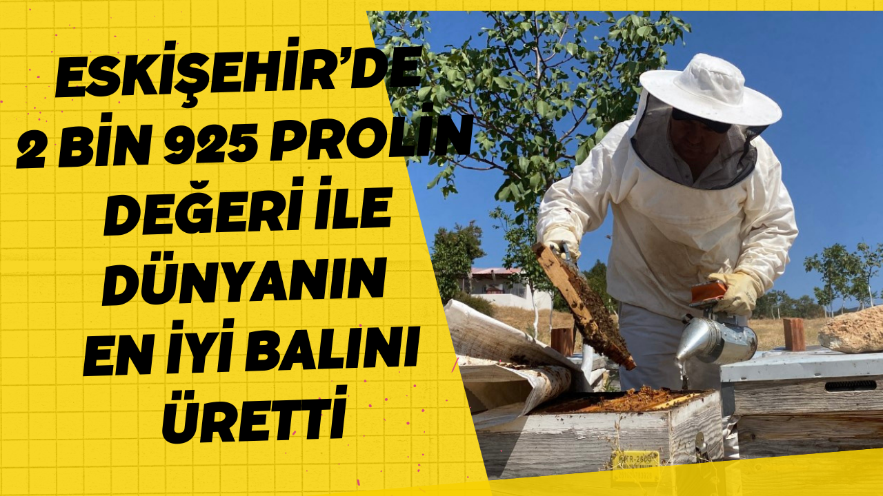 Eskişehir’de 2 bin 925 prolin değeri ile dünyanın en iyi balını üretti