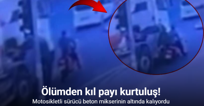 Ölümden kıl payı kurtuluş kamerada