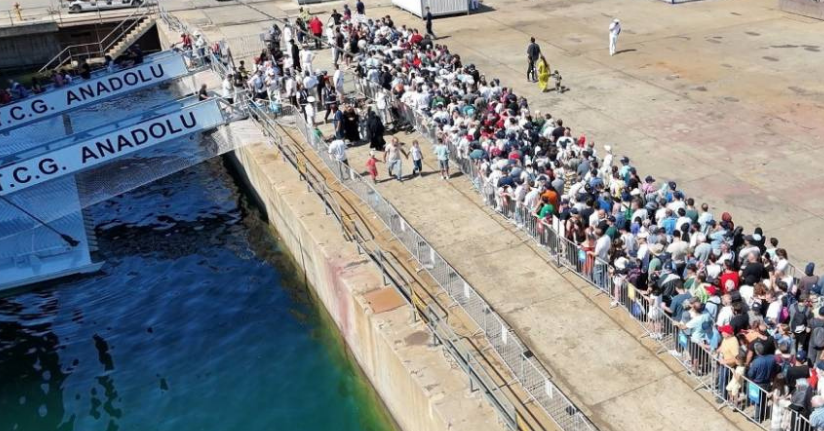 TCG Anadolu, TEKNOFEST’in ilgi odağı oldu