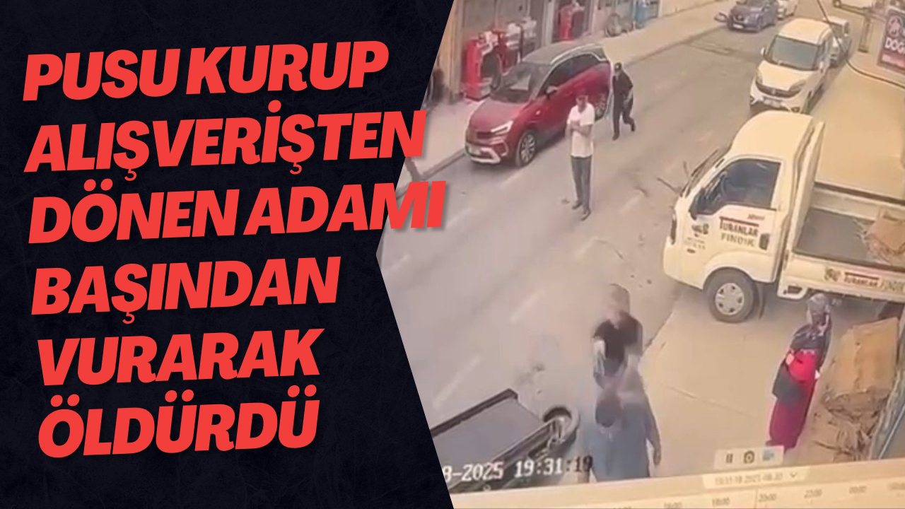 Pusu Kurup Alışverişten Dönen Adamı Başından Vurarak Öldürdü