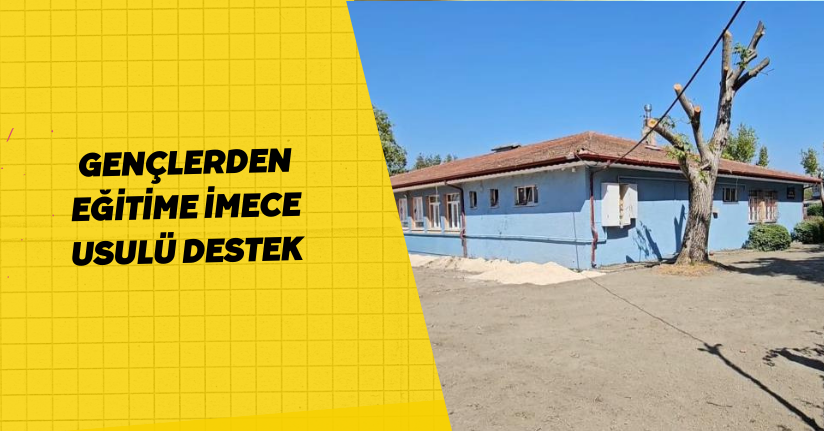 Gençlerden eğitime imece usulü destek