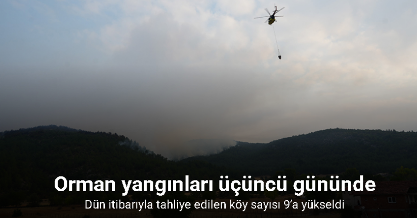 Kastamonu orman yangınları üçüncü gününde