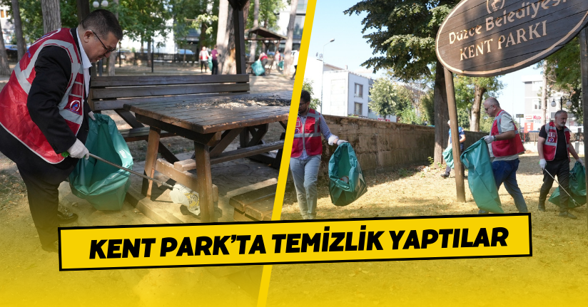 Kent Park'ta Temizlik Yaptılar