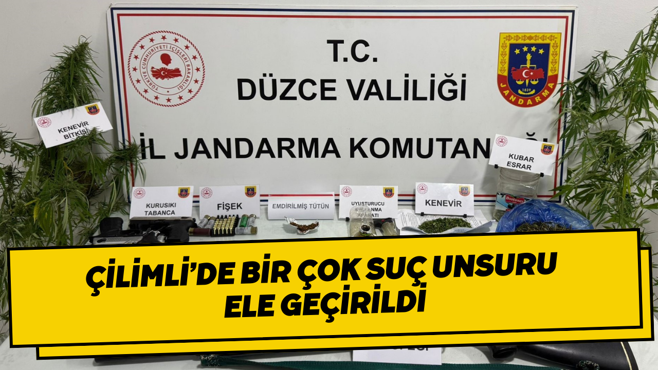 Bir Çok Suç Unsuru Ele Geçirildi