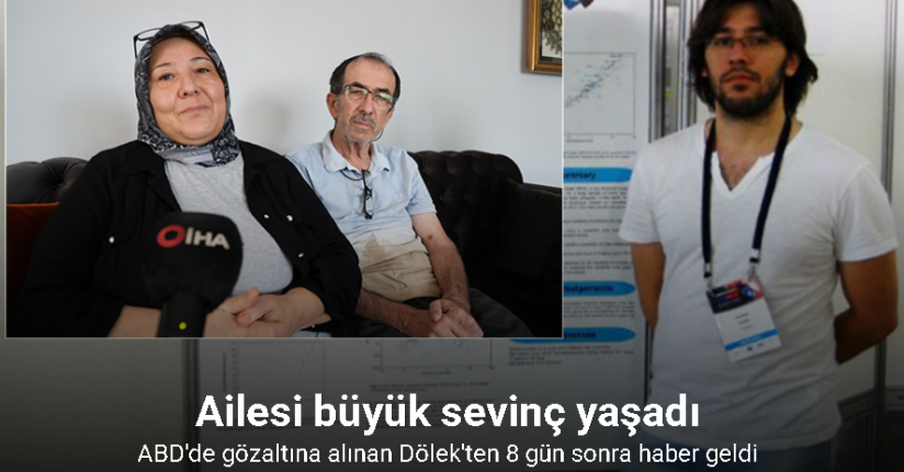 Dölek ailesinden sevinç gözyaşı 