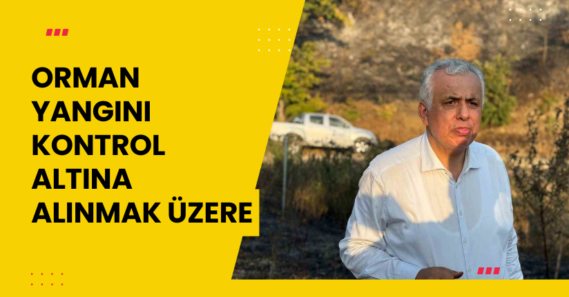Orman yangını kontrol altına alınmak üzere