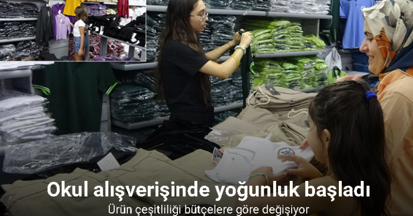 Okul alışverişinde yoğunluk başladı