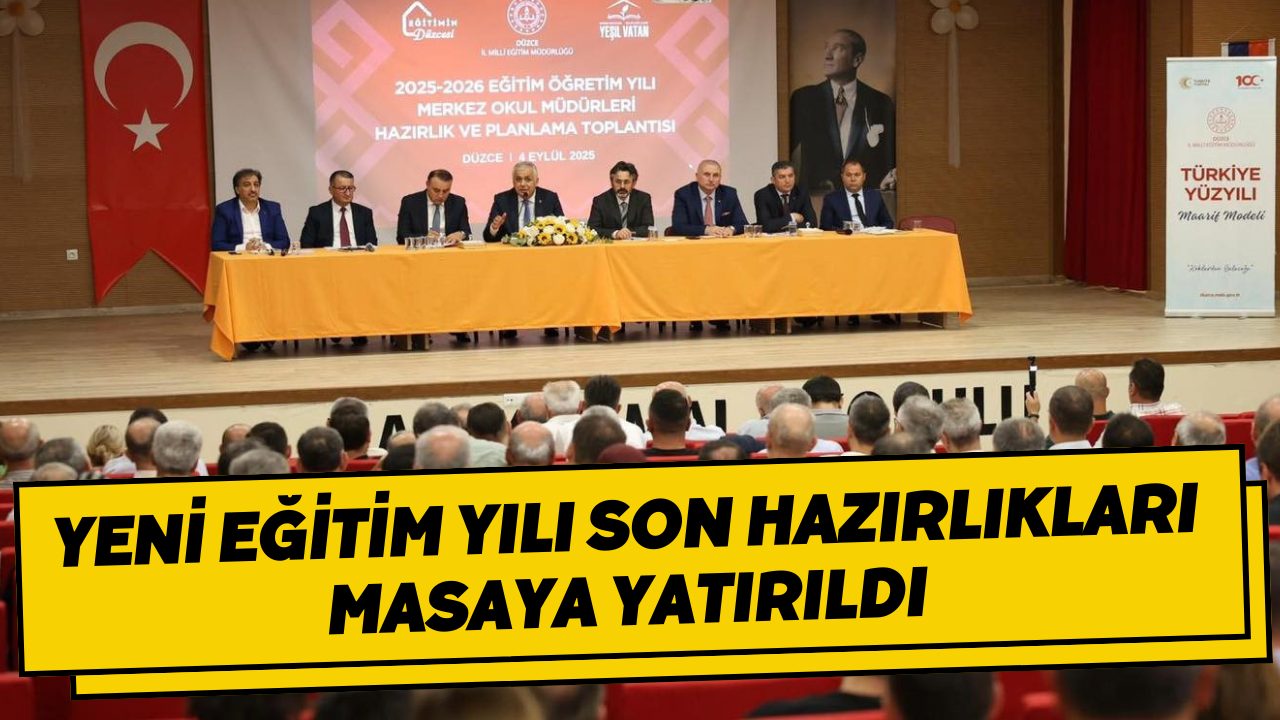Yeni Eğitim Yılı Son Hazırlıkları Masaya Yatırıldı