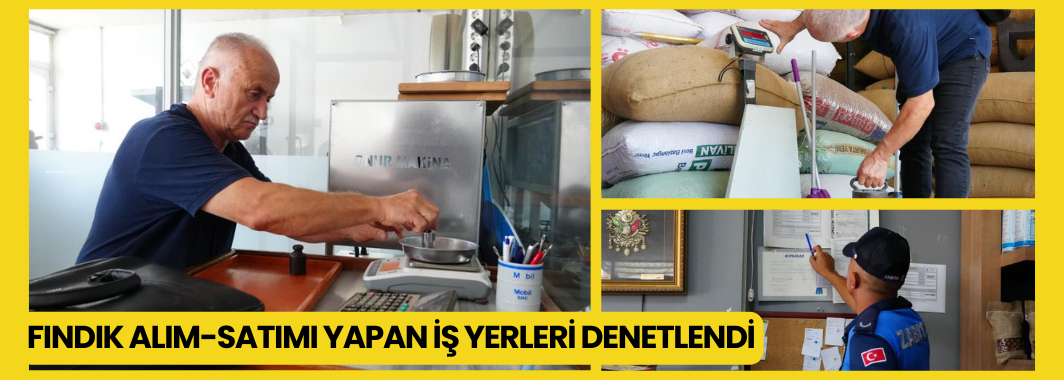 Fındık Alım-Satımı Yapan İş Yerleri Denetlendi