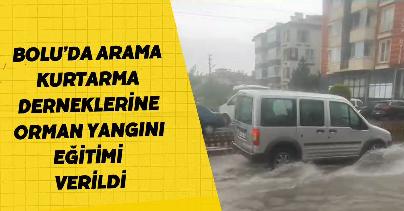 Bolu’da sağanak hayatı felç etti: Sokaklar göle döndü